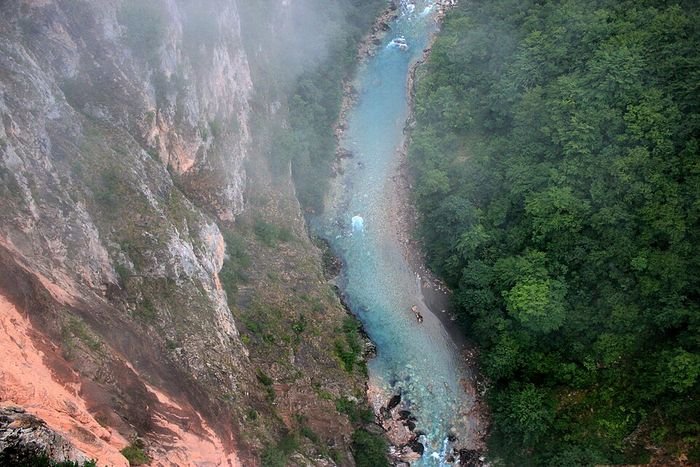 The Tara river in its canyon